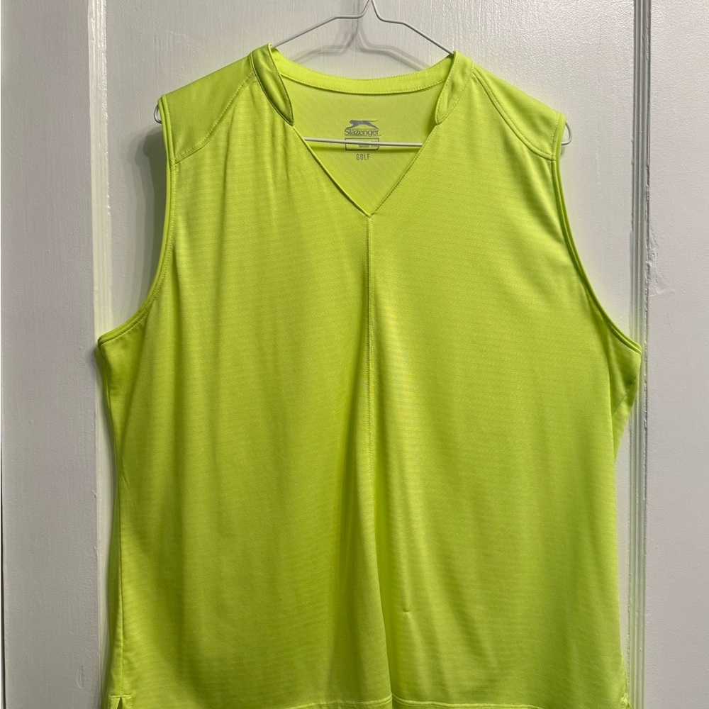 Women’s Slazenger Bright Green Sleeveless Golf Top